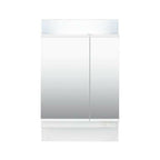 ピアラ ミラーキャビネット 間口W600mm MAR2-602TXSU 2面鏡 スタンダードLED 全収納 全高1900mm用 くもり止めコート付 洗面台 リフォーム