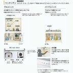 ミニキッチン 間口105cm ハーフユニット 扉タイプ コンロなし DMK10HEW(B/E)(1/2)NN(R/L) リクシル LIXIL W1050mm  流し台 アパート