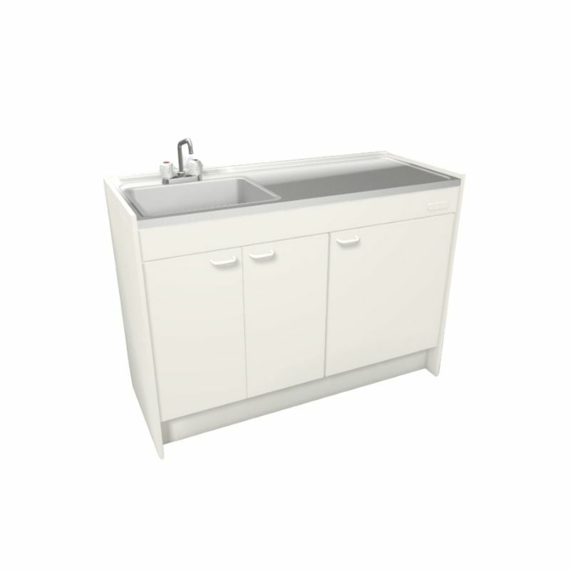 LIXIL ミニキッチン ハーフユニット 扉タイプ 間口90cm(900mm) コンロなし DMK09HEW(B/E)(1/2)NN◆(R/L) コンパクトキッチン 流し台 リフォーム