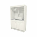 LIXIL ミニキッチン フルユニット 扉タイプ 間口90cm(900mm) IHヒーター100V DMK09LEW(B/E)(1/2)F100(R/L) コンパクトキッチン 流し台 リフォーム