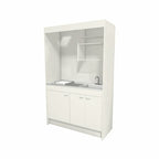 LIXIL ミニキッチン フルユニット 扉タイプ 間口90cm(900mm) IHヒーター100V DMK09LEW(B/E)(1/2)F100(R/L) コンパクトキッチン 流し台 リフォーム