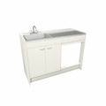 LIXIL ミニキッチン ハーフユニット 冷蔵庫タイプ 間口90cm(900mm) コンロなし DMK09HFW(B/E)(1/2)NN(R/L) 冷蔵庫付きでの注文可能 コンパクトキッチン 流し台 リフォーム