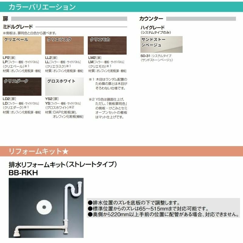 洗面化粧台 エスタ システムタイプ 有効寸法780mm こちらは洗面台のセット商品です LIXIL/INAX 洗面台 おしゃれ 収納 リフォーム 交換 DIY