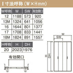 クローゼットドア 4枚 折れ戸 ラシッサS レールタイプ LAA 把手付 ケーシング枠 1220/13M20/1620/1720/18M20 ミラー付/なし 収納 押し入れ 折戸 LIXIL/TOSTEM リビング建材 室内建具 扉 戸 DIY 5枚目