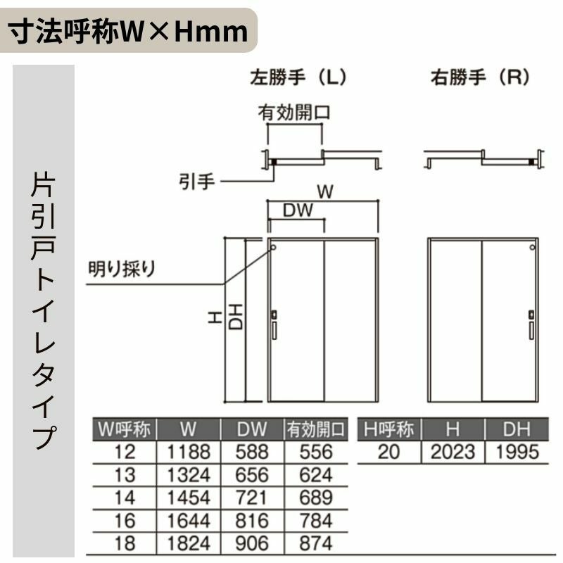 片引き戸 トイレタイプ Vレール方式 ラシッサS パネルタイプ LAA ノンケーシング枠 1220/1320/1420/1620/1820 リクシル トステム 室内片引戸 トイレドア LIXIL/TOSTEM リビング建材 室内建具 戸 扉 ドア リフォーム DIY 5枚目