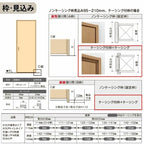 室内引戸 片引き戸 標準タイプ Vレール方式 ラシッサS パネルタイプ LAA ケーシング付枠 1220/1320/1420/1620/1820 リクシル トステム 片引戸 ドア LIXIL/TOSTEM リビング建材 室内建具 戸 扉 ドア リフォーム DIY 7枚目
