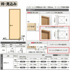 中折ドア ラシッサS トイレドア LYC ケーシング付枠 05520/0720 錠付き/錠なし リクシル LIXIL 中折れ戸 屋内 セミオーダー 建具 ドア 木製 おしゃれ 室内ドア 交換 リフォーム DIY 【リフォームおたすけDIY】 6枚目