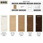 トイレドア ラシッサS LYB ノンケーシング枠 05520/0620/06520/0720/0820/0920 リクシル LIXIL 明かり窓付 錠付き 屋内 セミオーダー 建具 ドア 木製 おしゃれ 室内ドア 交換 リフォーム DIY 【リフォームおたすけDIY】 6枚目