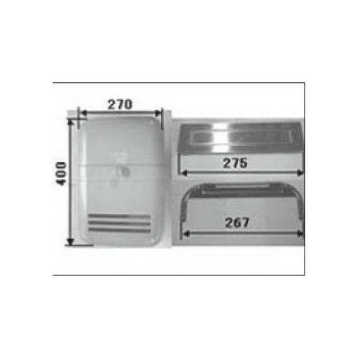 LIXIL/TOSTEM ドア引戸用部品 ポスト 玄関店舗勝手口テラスドア：ポストセット[DEJZ100] [リクシル][トステム]