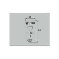 LIXIL/TOSTEM ドア引戸用部品 丁番 浴室中折れドア：上部ヒンジ(戸先側)セット[DCZZ306] [リクシル][トステム]