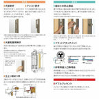 引き違い窓 18613 サーモスL W1900×H1370mm LIXIL リクシル アルミサッシ 樹脂サッシ 断熱 樹脂アルミ複合窓 2枚建 引違い窓 半外付型 複層ガラス 樹脂窓 ハイブリッドサッシ 住宅用 家  おたすけ リフォーム DIY 9枚目
