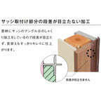 DS窓枠 ジャストカット仕様 サーモスシリーズ用 規格サイズ18022用 ノンケーシング 三方タイプ ねじ付アングル LIXIL/TOSTEM 高性能ハイブリット窓断熱サッシ 4枚目
