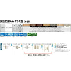 門扉 リクシル 開き門扉AA TS1型 縦桟 両開き 親子 05-09-12/05-09-14/05-09-16 柱使用 W1400(500+900)×H1200/1400/1600mm LIXIL 開き門扉 リフォーム 2枚目