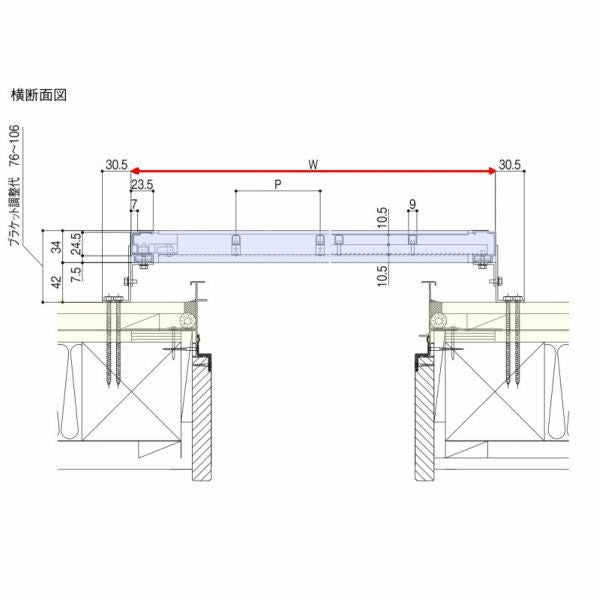 井桁面格子 18015 W1961×H1620mm 在来工法 面格子 壁付け 窓 アルミサッシ 後付け 取付 防犯 目隠し LIXIL TOSTEM リクシル トステム リフォーム DIY 3枚目