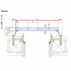 井桁面格子 18615 W2016×H1620mm 在来工法 面格子 壁付け 窓 アルミサッシ 後付け 取付 防犯 目隠し LIXIL TOSTEM リクシル トステム リフォーム DIY 3枚目