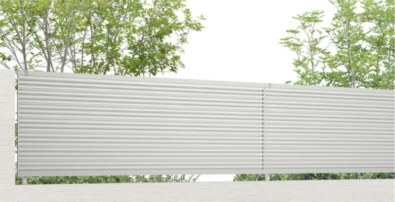 フェンス LIXIL フェンスAB YL1型(横ルーバー1) T-12 本体 2000mm(フリーポールタイプ専用)×1200mm