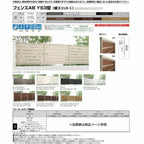 フェンス LIXIL フェンスAB YS3型(横スリット3) T-10 本体 2000mm(フリーポールタイプ専用)×1000mm 2枚目