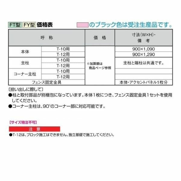 フェンス LIXIL アーキキャストフェンスFY型Ｔ-10 本体 900×1090mm 3枚目