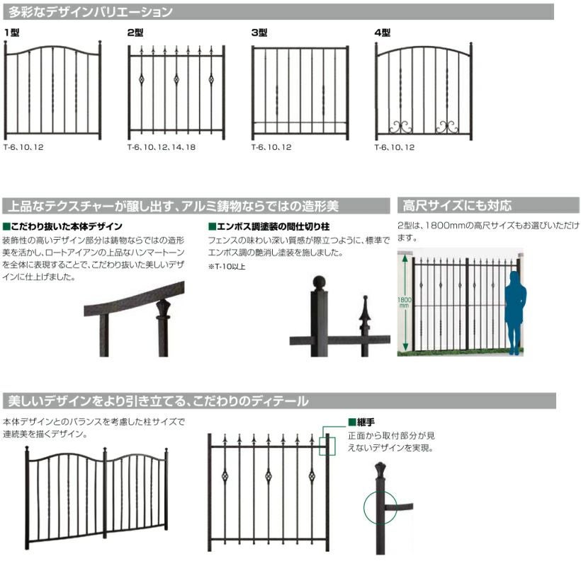 フェンス LIXIL ラフィーネフェンス3型 間仕切りタイプ Ｔ-10 本体 1000×1000mm 6枚目