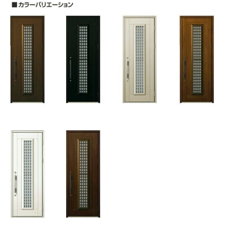 玄関ドア YKKap プロント S12親子ドア 手動錠仕様 W1235×H2018mm ランマ無 DH20 採風 玄関ドア アルミサッシ 新設 おしゃれ リフォーム DIY 2枚目