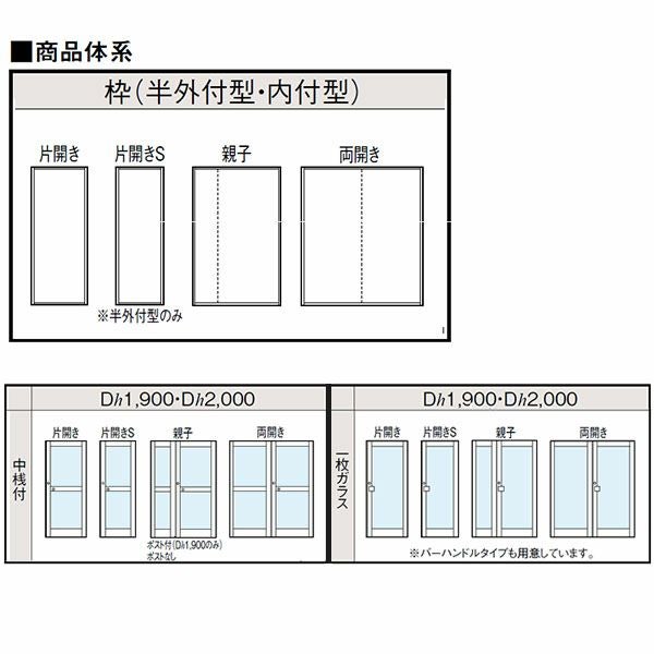 クリエラガラスドアSG 半外付型 特注 W806～1855×H1097～2217mm オーダーサイズ 店舗ドア 親子ドア 一枚ガラス 単板ガラス LIXIL リクシル ガラスドア おしゃれ 店舗 お店用 ドア リフォーム DIY 6枚目