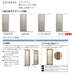 採風勝手口引き戸 08322 サーモスL ガゼリアN エアスライド(カードキー対応) W870×H2230mm LIXIL リクシル TOSTEM トステム 断熱 勝手口引戸 アルミサッシ 樹脂サッシ 樹脂窓 ハイブリッドサッシ 住宅用 家  おたすけ リフォーム DIY 3枚目