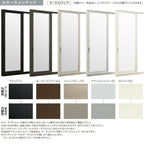 勝手口引き戸 06022 サーモスL ガゼリアN スライド(カードキー対応) W640×H2230mm LIXIL リクシル TOSTEM トステム 断熱サッシ アルミ樹脂引戸 ドア 樹脂窓 ハイブリッドサッシ 住宅用 家  おたすけ リフォーム DIY 2枚目