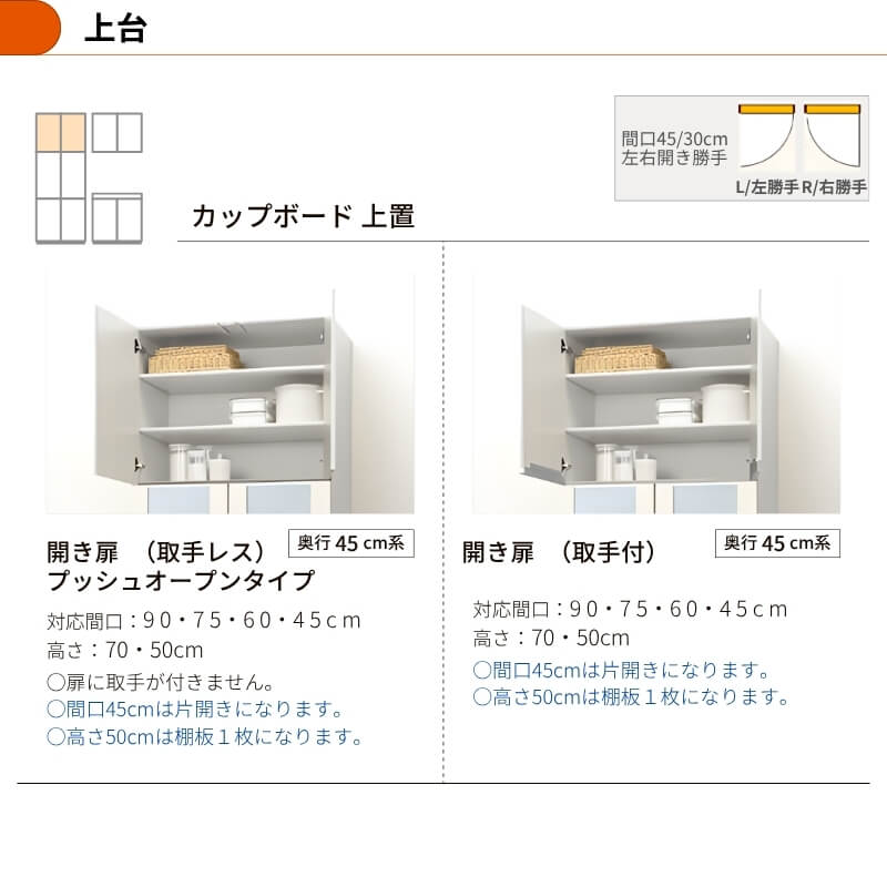26年新モデル カップボード シエラ 間口75cm 高さ165/185/215/235cm 奥行45cm W750mm グループ1 LIXIL リクシル 食器棚 トールタイプ スリム 一人暮らし キッチン収納 キッチンボード セミオーダー 仕様変更 施主支給 リフォーム DIY
