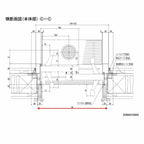 玄関引戸 光悦K6 半外付型 2枚建戸 ランマ付き 50型 (W164・169・187×H22) LIXIL リクシル アルミサッシ 玄関 引き戸 TOSTEM トステム リフォーム DIY 5枚目