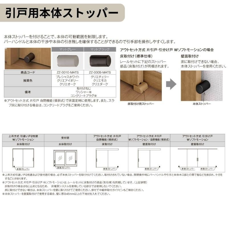 リクシル 室内引戸 ラシッサUD アウトセット方式  片引戸 自閉機能 フリーストップ 木質面材 HAA ノンケーシング枠/化粧縁 パネルタ…