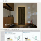 玄関ドア 断熱k2/k4仕様 ジエスタ２ 親子 採光/入隅 D32型 エントリーシステム/FamiLock対応玄関ドア リクシル LIXIL トステム TOSTEM 住宅 ドア 玄関サッシ アルミサッシ 交換 リフォーム DIY 4枚目