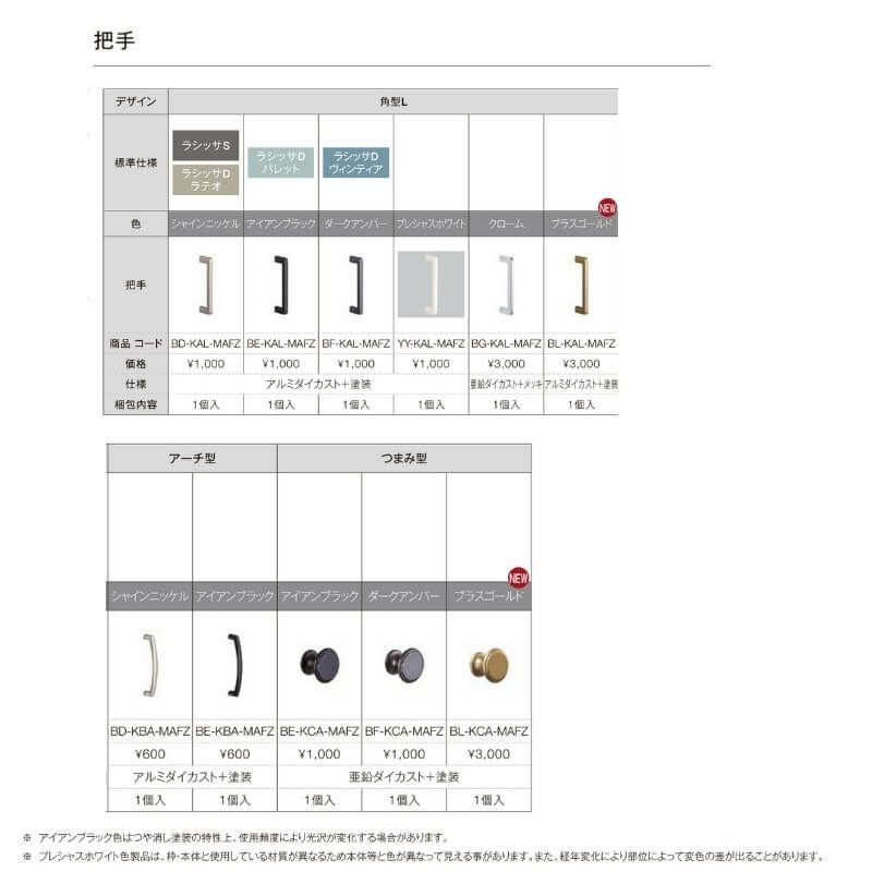 オーダーサイズ リクシル ラシッサS クローゼットドア 4枚折れ戸 ラシッサS すっきりタイプ LAE ノンケーシング枠 W1020～1820㎜×H1518～2425㎜ ミラー無 7枚目