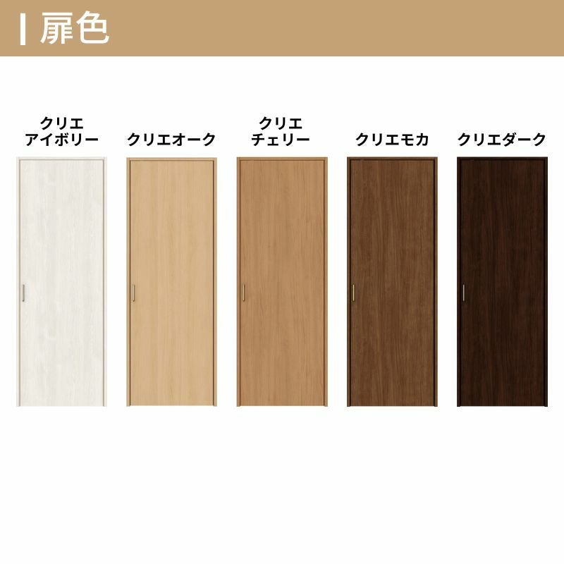オーダーサイズ リクシル ラシッサS クローゼットドア 片開き戸 LAB ノンケーシング枠 階段下タイプ W302～619㎜×H524～1822㎜ リフォーム DIY 3枚目