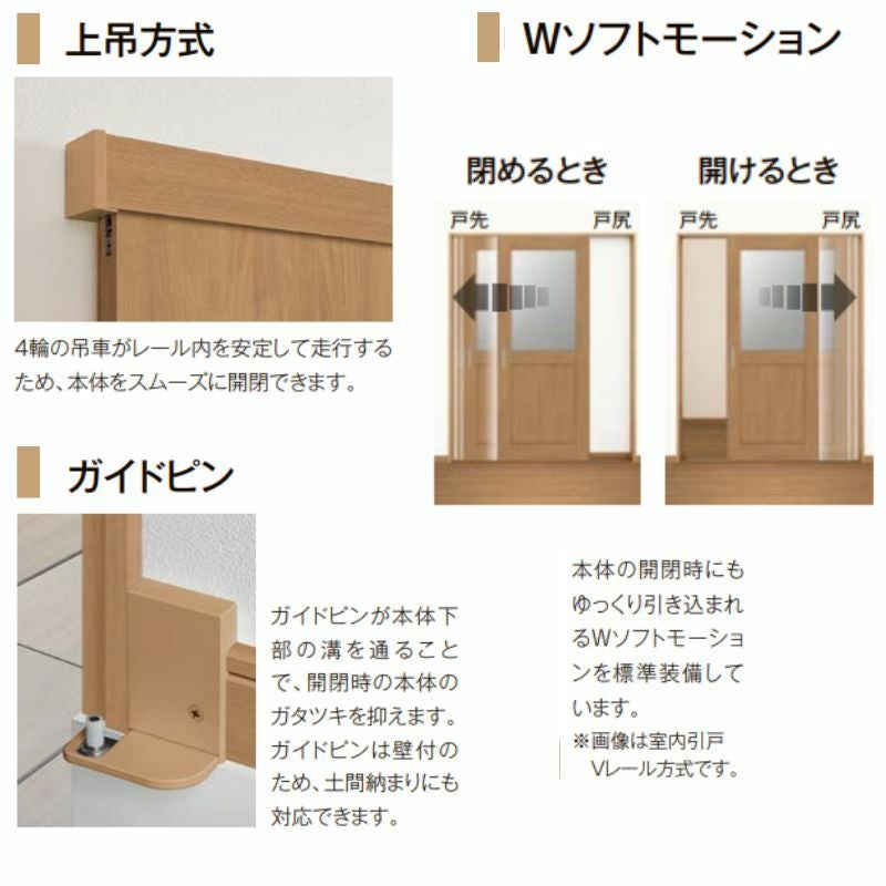 オーダーサイズ リクシル ラシッサS クローゼットドア 引戸 アウトセットタイプ LZB DW540?990×DH1700?2368mm 押入れ 棚 リフォーム DIY 10枚目
