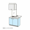 コンパクトキッチン ティオ Tio LixiL ペニンシュラI型 ベーシック W1074mm 間口107.4cm 奥行97cm(グリルなし1口コンロ用) グループ1 リクシル システムキッチン