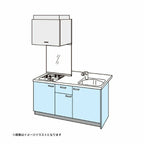 コンパクトキッチン ティオ Tio LixiL ペニンシュラI型 ベーシック W1674mm 間口167.4cm 奥行97cm(グリルなし2口コンロ用) グループ3 リクシル システムキッチン