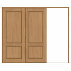室内引戸 片引き戸 2枚建 Vレール方式 ラシッサS パネルタイプ LAY ケーシング付枠 2420 W2432×H2023mm リクシル トステム 片引戸 ドア LIXIL/TOSTEM リビング建材 室内建具 戸 扉 ドア リフォーム DIY
