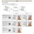 室内引戸 Vレール方式 リクシル ラシッサD キナリモダン 片引戸 トイレタイプ  AKKL-LAA ケーシング付枠 1220/1320/1420/1620/1820 鍵付 室内引き戸 DIY 5枚目