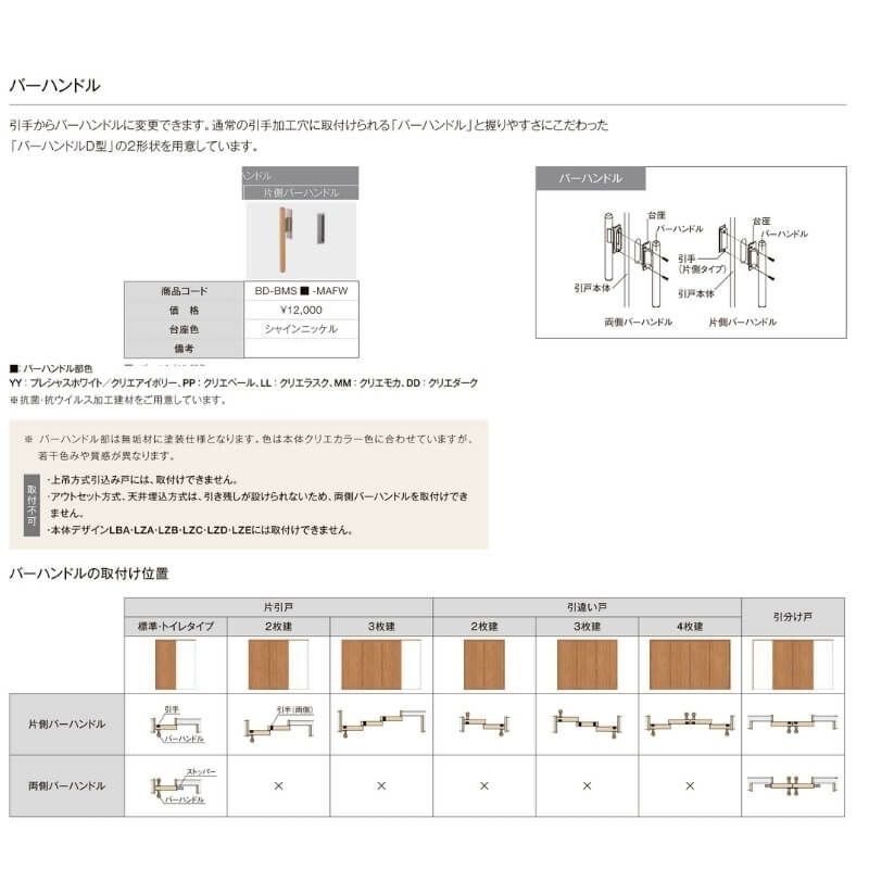 室内引戸 Vレール方式 リクシル ラシッサD キナリモダン 片引戸 3枚建  AKKT-LBA ケーシング付枠 3220 W3220mm×H2023mm 室内引き戸 建具 交換 リフォーム DIY 7枚目