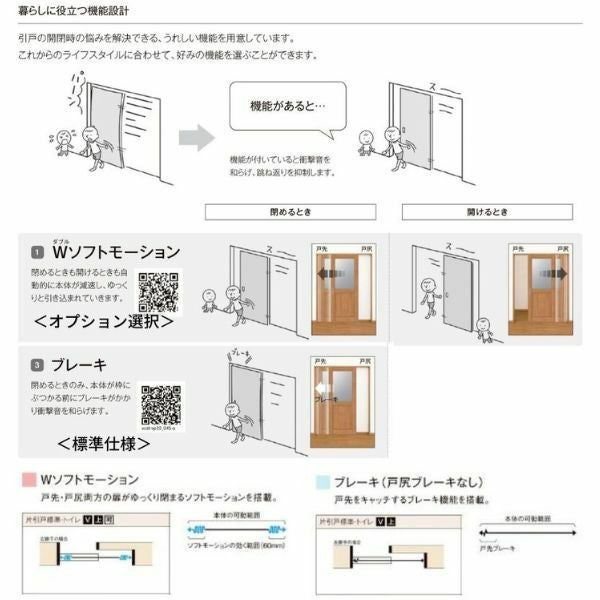 室内引戸 引き違い戸 2枚建 上吊方式 ラシッサD ヴィンティア LGY ノンケーシング枠 1620/1820 リクシル トステム 上吊り引違い戸 リフォーム DIY 8枚目
