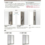 雨戸付引違い窓 半外付 18618 セレクトサッシＰＧ W1900×H1830 mm LIXIL テラス 2枚建 雨戸2枚 アルミサッシ アルミ窓 雨戸付 引違い ガラス リフォーム DIY 6枚目