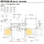 雨戸付引違い窓 半外付 18620 セレクトサッシＰＧ W1900×H2030 mm LIXIL テラス 2枚建 雨戸2枚 アルミサッシ アルミ窓 雨戸付 引違い ガラス リフォーム DIY 10枚目