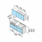 システムキッチン ラクエラ W1950mm I型 スライド収納プラン グランド TUシンク 3口コンロ 標準タイプ(食洗機なし) クリナップ 間口195cm 奥行き65cm ステンレス キッチン おしゃれ 引出し 大容量 下台 流し台 リフォーム リノベ DIY