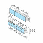 システムキッチン ラクエラ W2850mm I型 スライド収納プラン グランド TGシンク 3口コンロ 食器洗い乾燥機付 クリナップ 間口285cm 奥行き65cm ステンレス キッチン おしゃれ 引出し 大容量 下台 流し台 リフォーム リノベ DIY