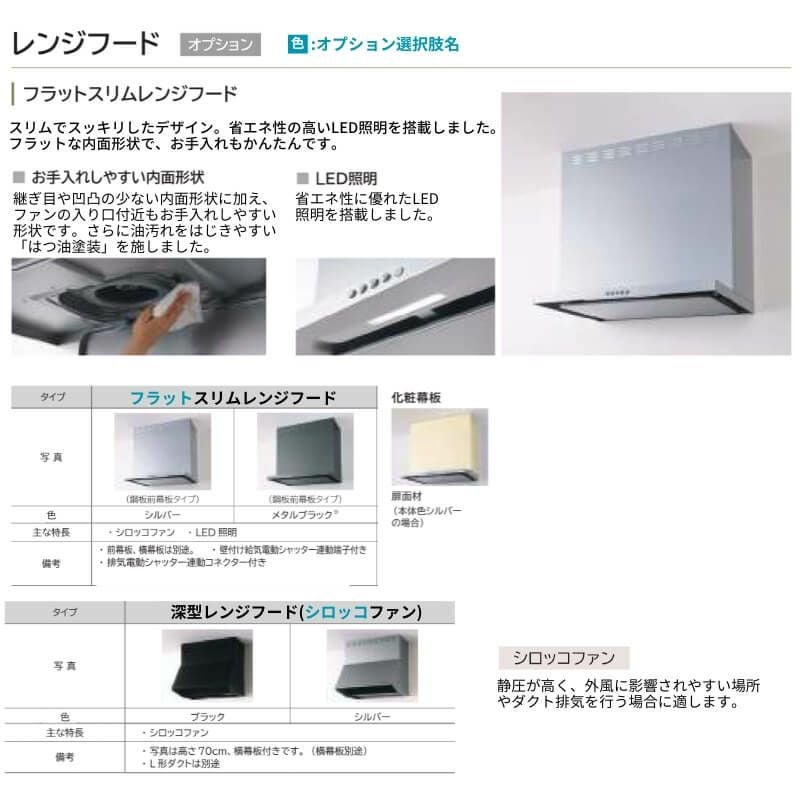 システムキッチン ラクエラ I型 スライド収納プラン コンフォート TGシンク 3口コンロ クリナップ