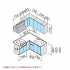 システムキッチン ラクエラ W1800mm L型 開き扉プラン コンフォート TUシンク 3口コンロ 標準タイプ(食洗機なし) クリナップ 間口180cm ステンレス キッチン おしゃれ 扉付き 収納棚 下台 流し台 リフォーム リノベ DIY
