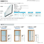 縦すべり出し窓（カムラッチ） 半外付 06011 エピソードⅡ ＮＥＯ W640×H1170 mm YKKap 断熱 樹脂アルミ複合 サッシ 縦すべり出し 窓 リフォーム DIY 7枚目