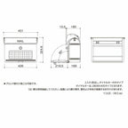 郵便ポスト エクステリアポスト T5型 AEM-TY5 YKKap YKK ポスト 上入れ/前出しタイプ 簡易/防犯ダイヤル錠 朝刊5日 郵便受け 壁付け 4枚目