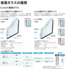 面格子付内倒し窓 07403 エピソードⅡ ＮＥＯ W780×H370 mm YKKap 断熱 樹脂アルミ複合 サッシ 内倒し 面格子 窓 複層 リフォーム DIY 7枚目