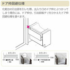 洗面台 LIXIL/INAX Crevi クレヴィ 奥行560タイプ 化粧台本体 間口W900mm フルスライドタイプ タッチレス水栓 一般地仕様 RAFH-905JY-A リフォーム DIY 5枚目